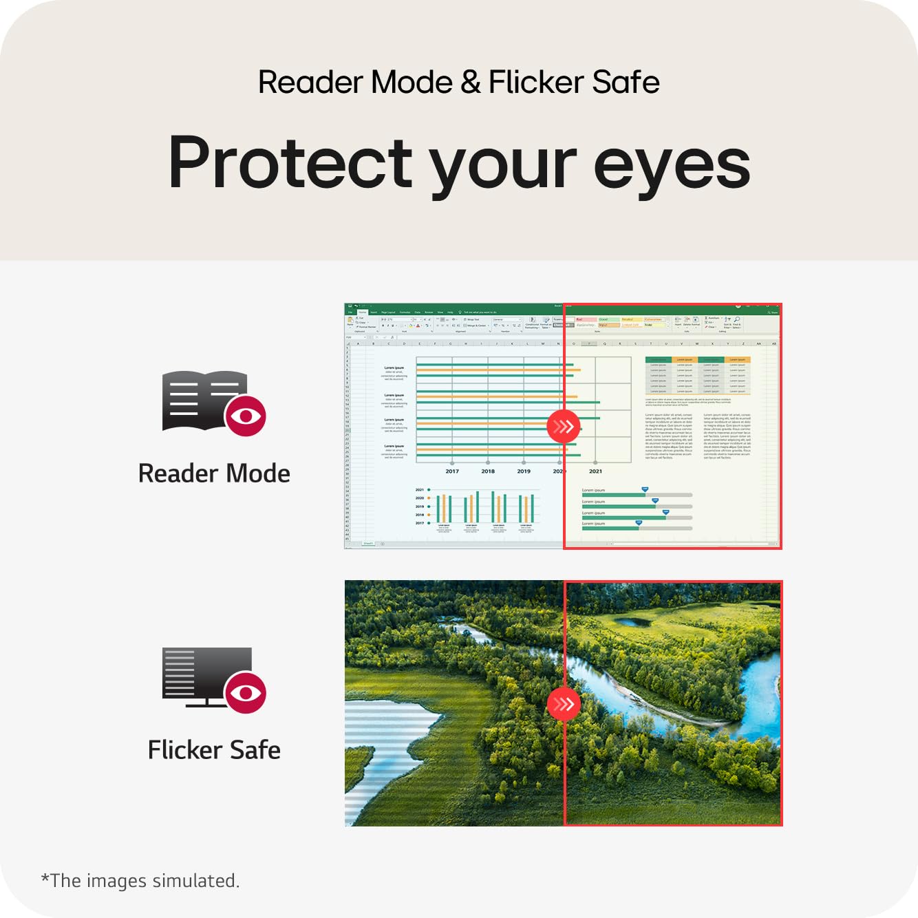 LG FHD Curved Monitor (27U421A) - 27” FHD (1920x1080), 100Hz, sRGB 99%, USB-C, Reader Mode, Flicker Safe, Dynamic Action Sync, Black Stabilizer, Eye Comfort, 3-Side Borderless, Tilt Adjustable LG
