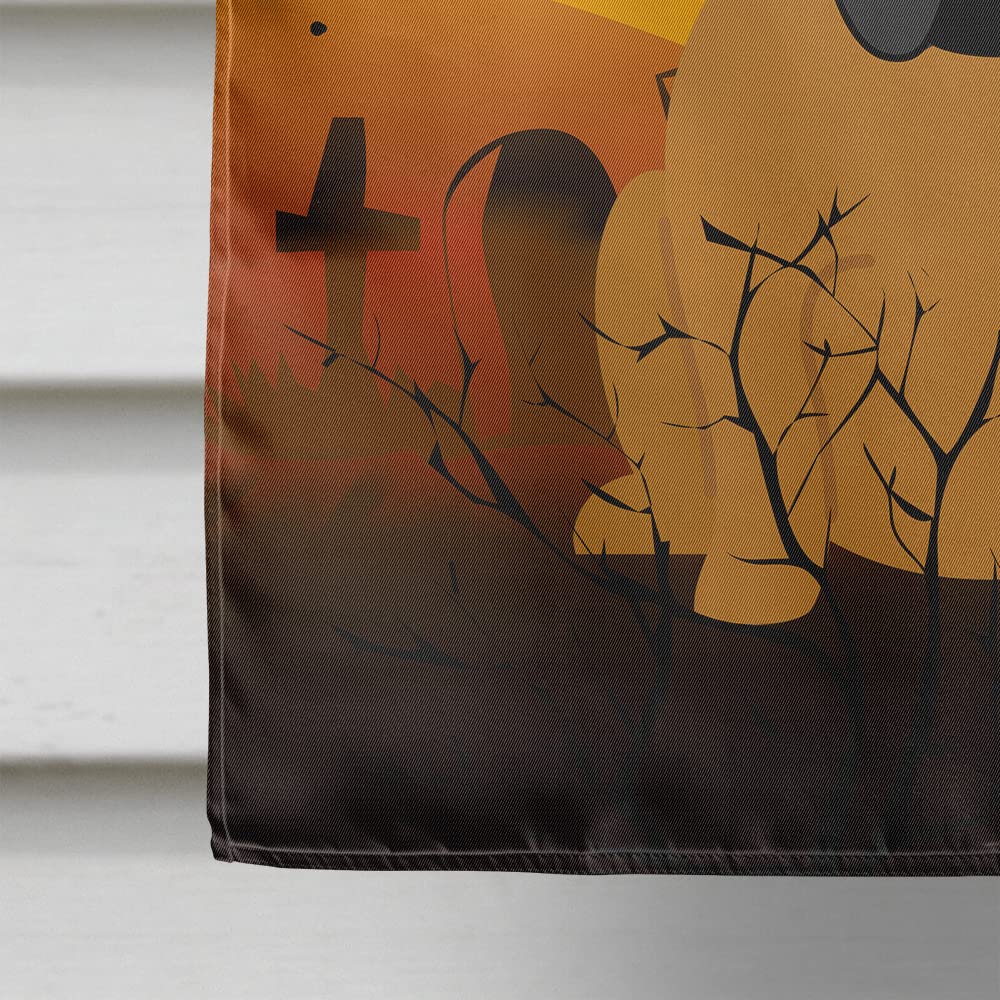 Drapeau de maison en toile Caroline's Treasures BB4388CHF Bouledogue anglais d'Halloween, grand, multicolore