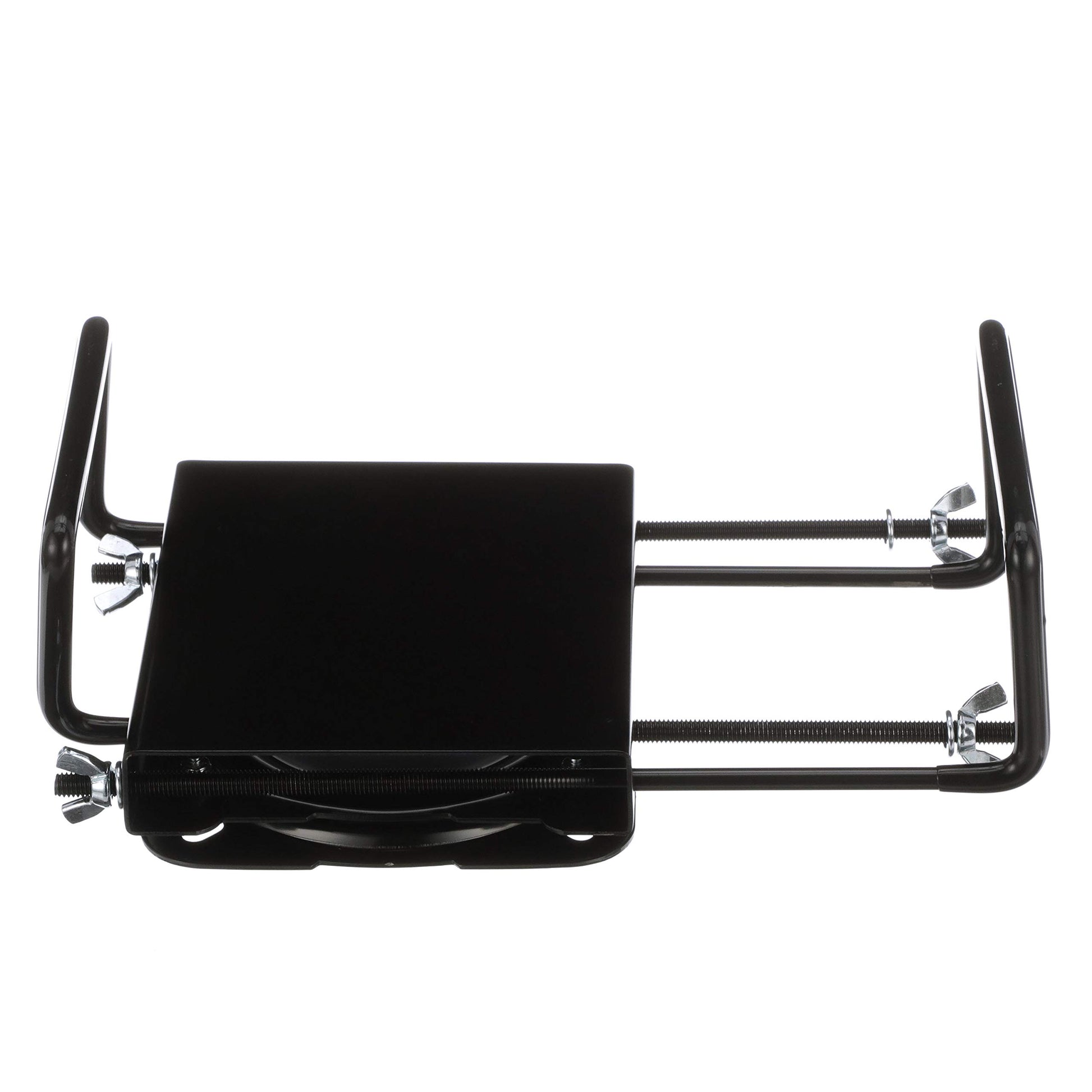 Attwood 15700-3 Seat Mount, Clamp-On with Swivel, Adjusts from 7 ½ inches to 18 inches, Black, Powder-Coated Aluminum attwood