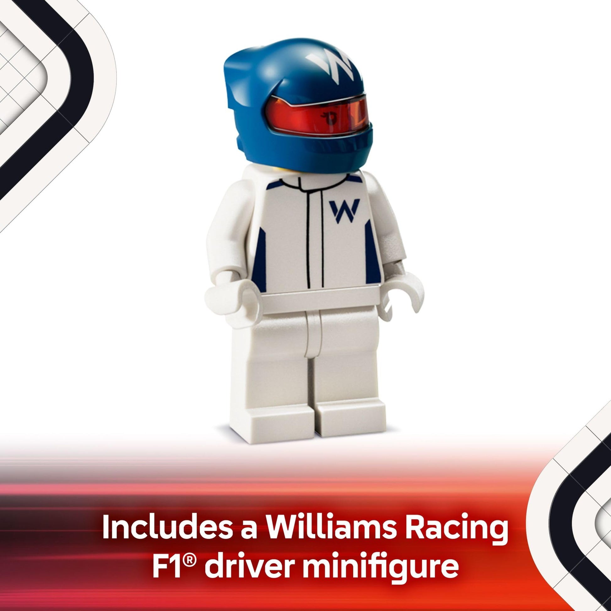 LEGO Speed Champions Williams Racing FW46 F1 Race Car Toy - Building Set for Kids, Boys & Girls, Ages 10+ - Toy Car for F1 Fans - Gift Idea for Birthday - 77249