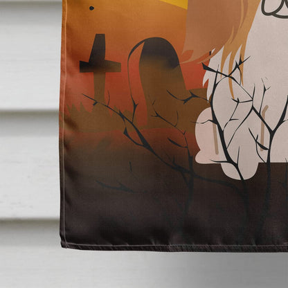 Caroline's Treasures BB4369CHF Drapeau Halloween Pékinois Rouge et Blanc, Toile, Format Maison, Grand, Multicolore