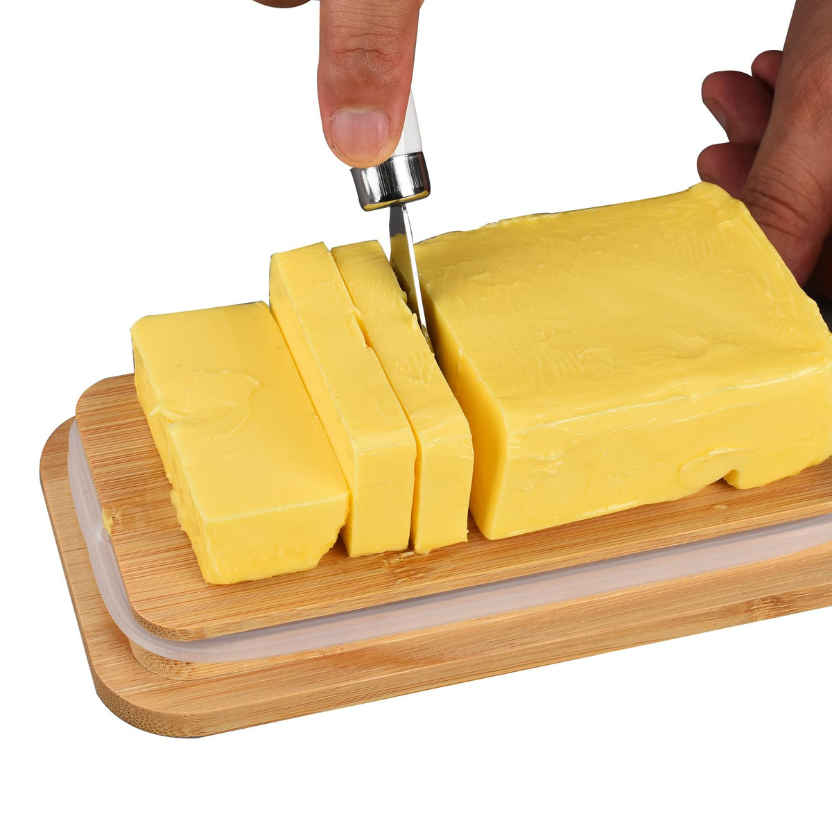 JSHKY Airtight Butter Dish with Spreader, Fits 1lb Butter Block, White 🍁 All In One Marketplace Canada