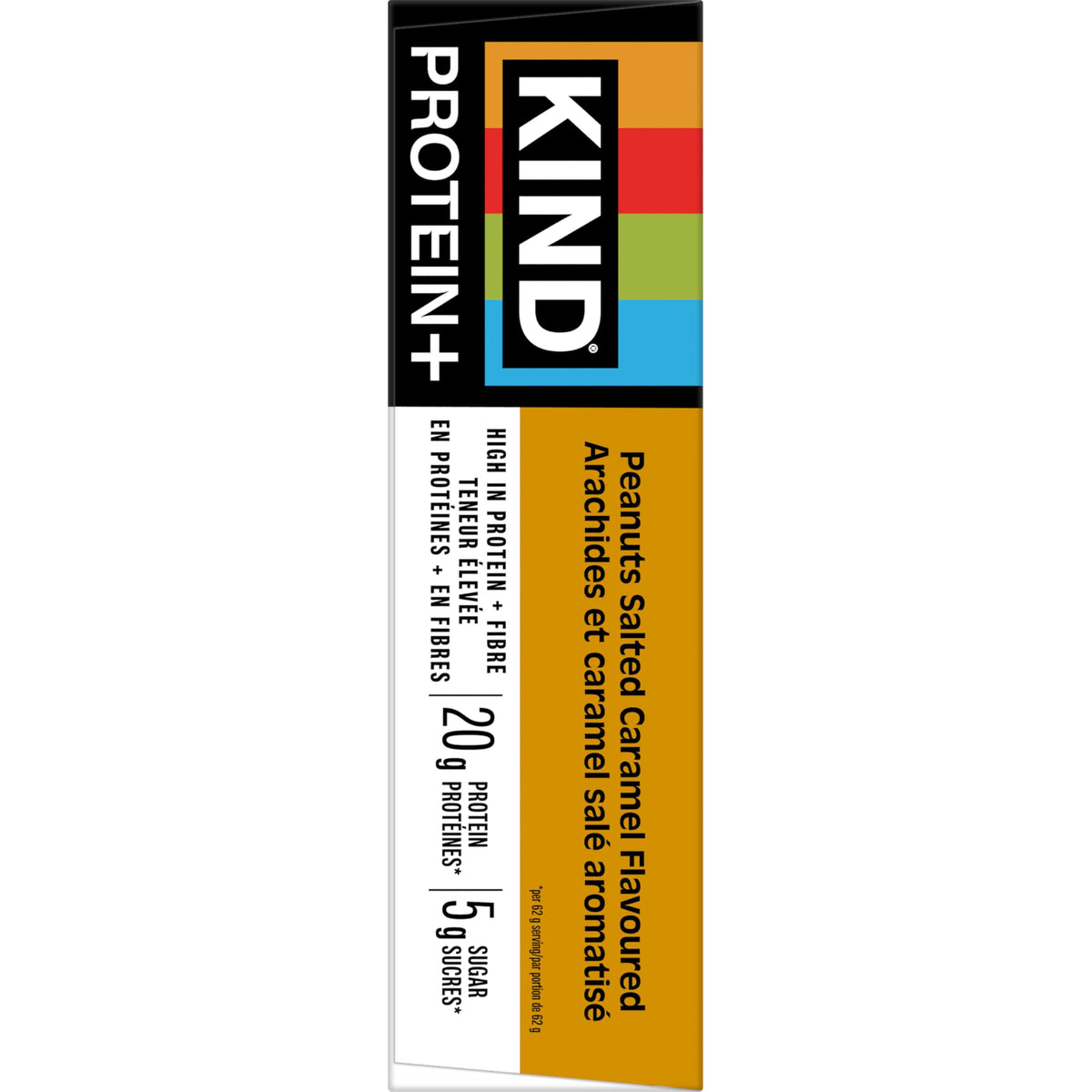KIND PROTEIN+ Peanuts Salted Caramel Flavoured, 62 g, 12 Count