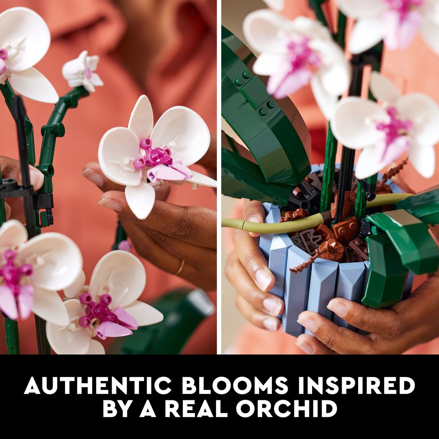 LEGO Botanicals Orchid - Artificial, Fake Indoor Flowers Building Set for Home, Kitchen, Desk Decoration, Adults Ages 18+ - Gift for Graduation - 10311 🍁 All In One Marketplace Canada