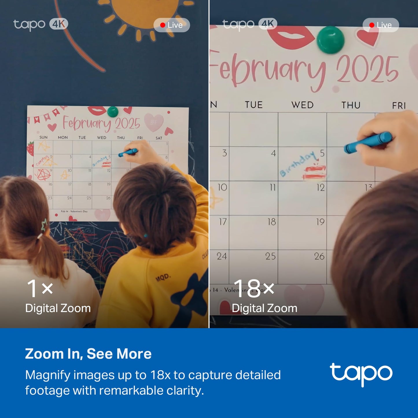 Tapo 4K 8MP Pan/Tilt Indoor Security Camera for Baby Monitor, No Monthly Fee, Pet Camera w/Motion Detect and Track, SD/Cloud Storage, Works w/Alexa, Google, and Samsung (Tapo C260)