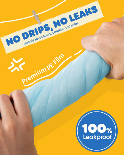 Powools 50-Pack X-Larg Puppy Pads - 34" x 28" Extra Large Pee Pads for Dogs with 6-Layer Leakproof Protection, Quick-Dry and Disposable Dog Pads with High Absorbency for Easy Potty Training - Available at All In One Marketplace Canada