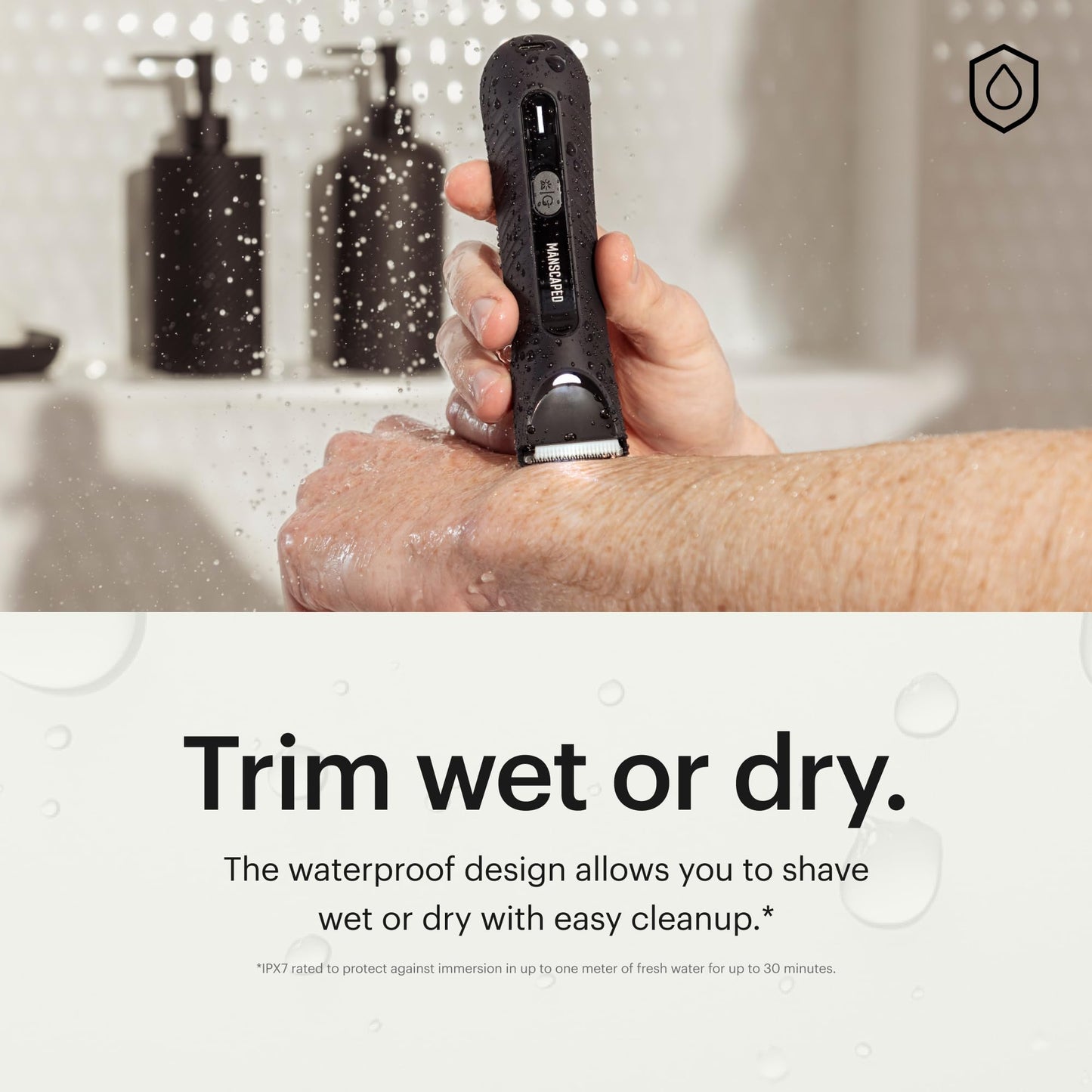 MANSCAPED® The Lawn Mower® 3.0 PLUS Groin & Body Hair Trimmer – Updated SkinSafe® Trimmer Blade, Waterproof Wet/Dry Groomer, USB-C Rechargeable, Men’s Wireless Ball Shaver - Available at All In One Marketplace Canada
