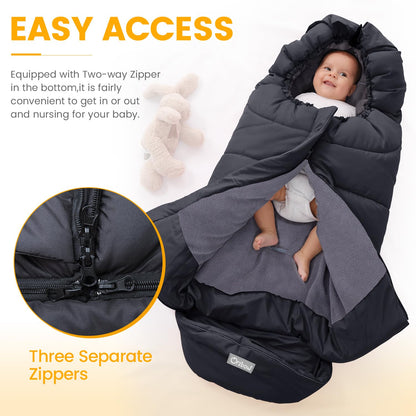 Orzbow Stroller Footmuff Universal, Weather-Proof Baby Bunting Bag 🍁 All In One Marketplace Canada