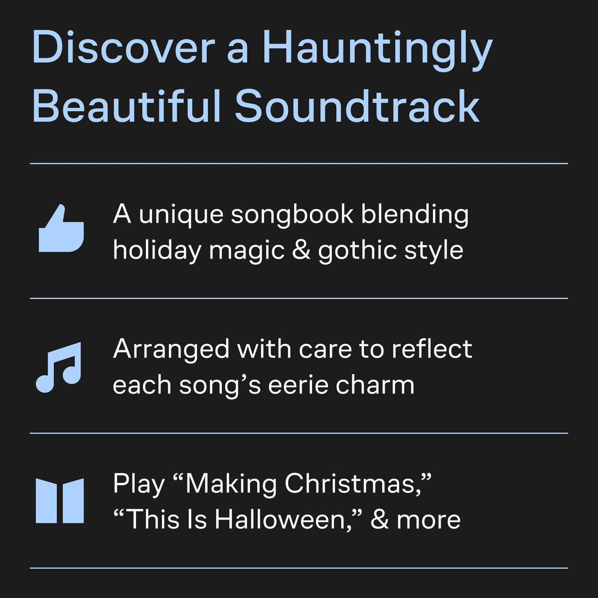 L'Étrange Noël de monsieur Jack de Tim Burton | Recueil de partitions | Arrangements piano, chant et guitare pour les fans de la bande originale | 11 chansons emblématiques d'Halloween et de Noël | Musique de film pour piano et voix