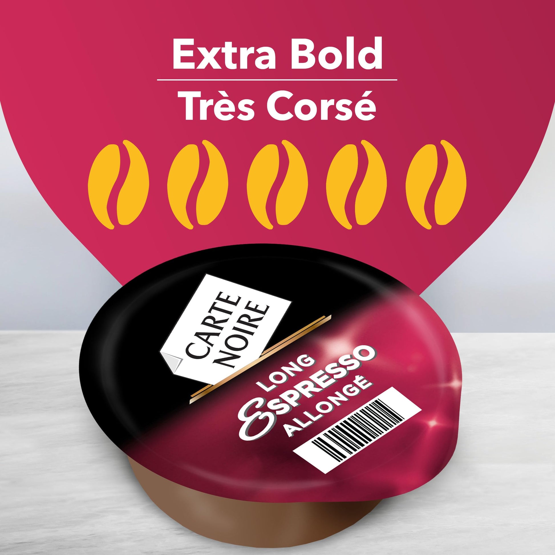 Carte Noire Long Espresso Single Serve T-Discs by Tassimo, 110g (5 Boxes of 14 T-Discs)