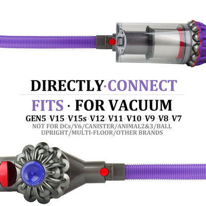 Fullclean Dryer Vent Cleaner Kit for Dyson Gen 5 V15 V12 V11 V10 V8 V7 Detect Absolute Cyclone Outsize Slim Vacuum Cleaner Nozzle Crevice Flexible Dryer Lint Removal Tool Attachments - Available at All In One Marketplace Canada