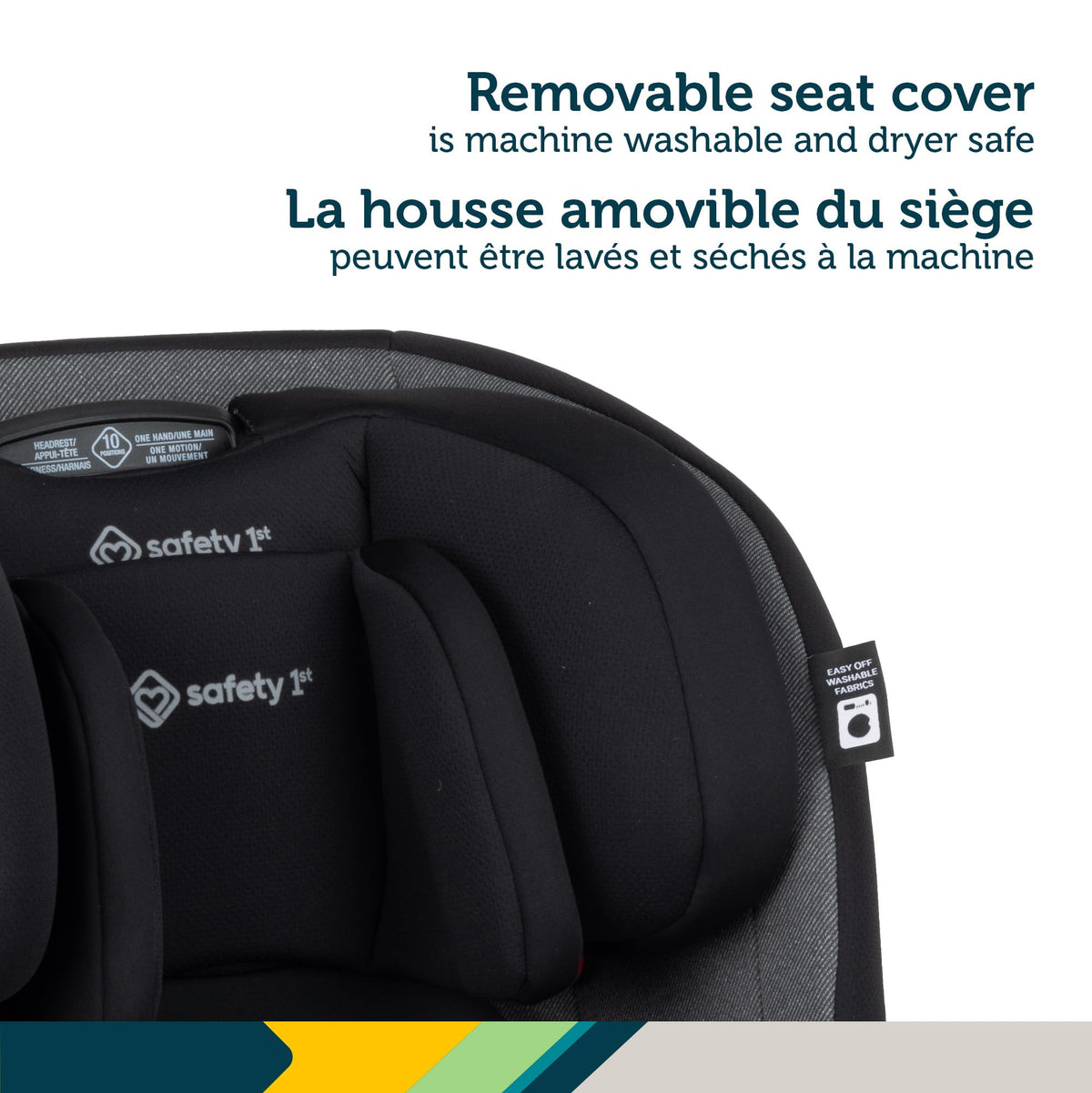 Siège d'auto tout-en-un convertible 4-en-1 EverSlim de Safety 1st - Black Beauty