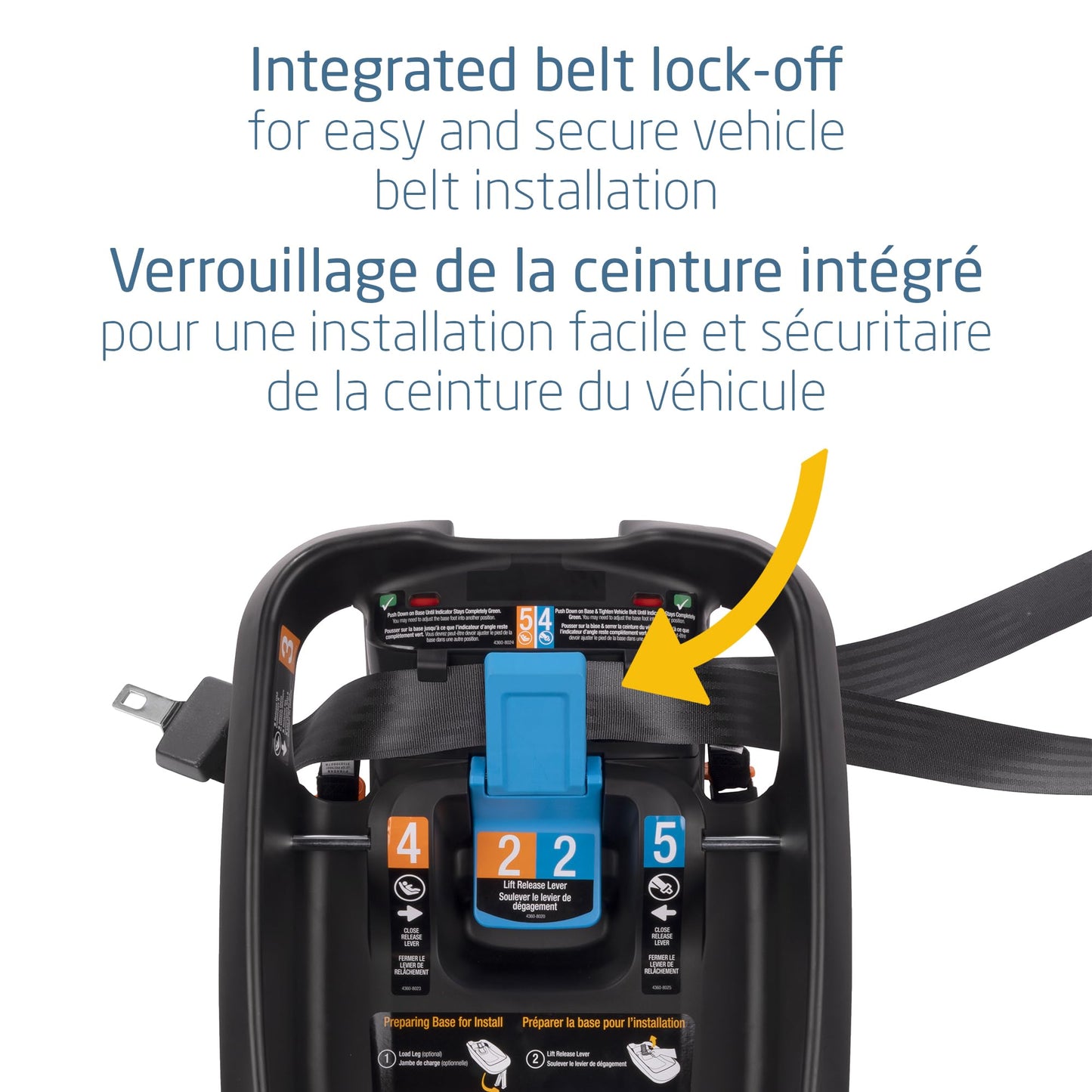 Maxi Cosi Mico Infant Car Seat Base - Compatible with All Mico Infant Car Seats, Adjustable, Anti-Rotation Stability Leg, Integrated Belt Lockoff, Self-Retracting One-Click UAS System, Black Maxi-Cosi