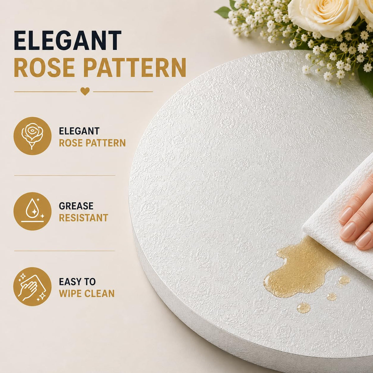 10 Inch Cake Drums, Cake Board 10 Inch Round White(6-Pack) 1/2 Inch Thick Cake Boards Sturdy, Greaseproof for Birthday Wedding Multi-Tiered Party Cake Drums by GoldenBakeryFamily 🍁 All In One Marketplace Canada