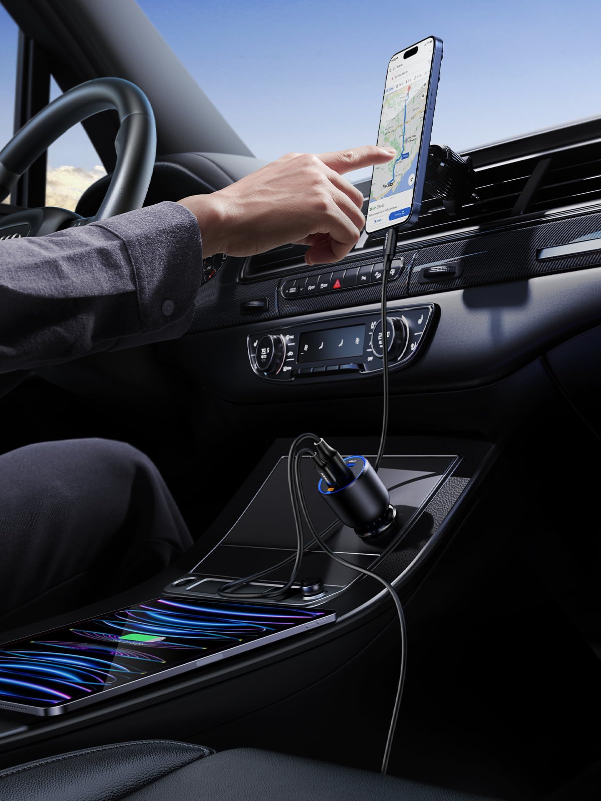 UGREEN USB C Car Charger, Super Fast Charging Cigarette Lighter Adapter