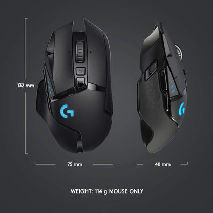 Logitech G502 Lightspeed Wireless Gaming Mouse - Black