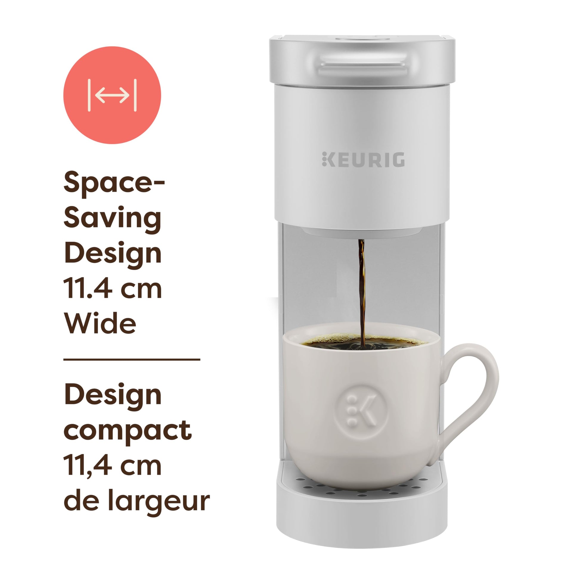 Keurig K-Mini Go Single Serve K-Cup Pod Coffee Maker, Warmstone - Available at All In One Marketplace Canada