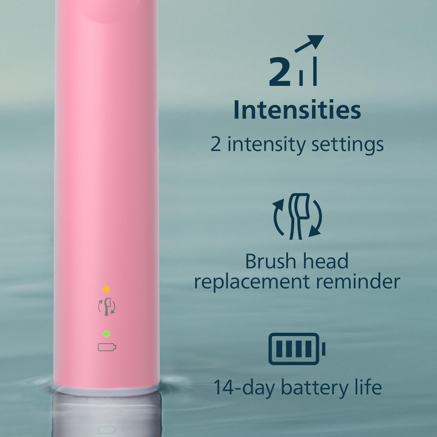 Philips Sonicare 4900 Rechargeable Electric Toothbrush, 1 Brush Head, Pink PHILIPS