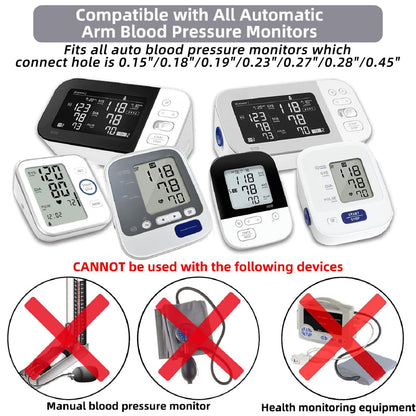 Alcarefam Extra Large Blood Pressure Cuff, 22-66cm XXL Cuff for Big Arms, Replacement Adult Cuff Compatible with Omron BP Monitors, 7 Connectors - Available at All In One Marketplace Canada
