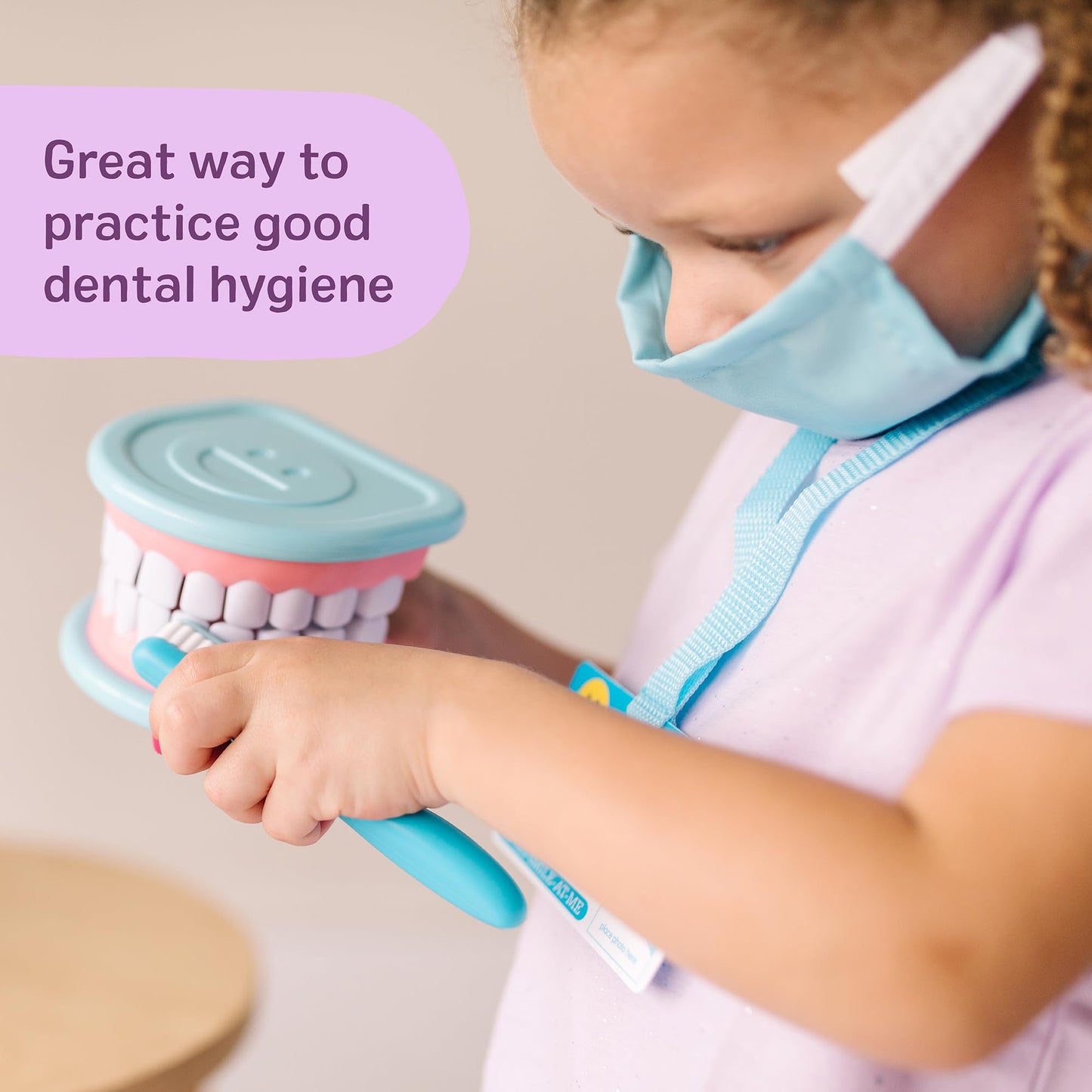 Melissa & Doug Super Smile Dentist Kit with Pretend Play Set of Teeth and Dental Accessories (25 Toy Pieces) Pretend Dentist Play Set, for Kids Ages 3+ Melissa & Doug