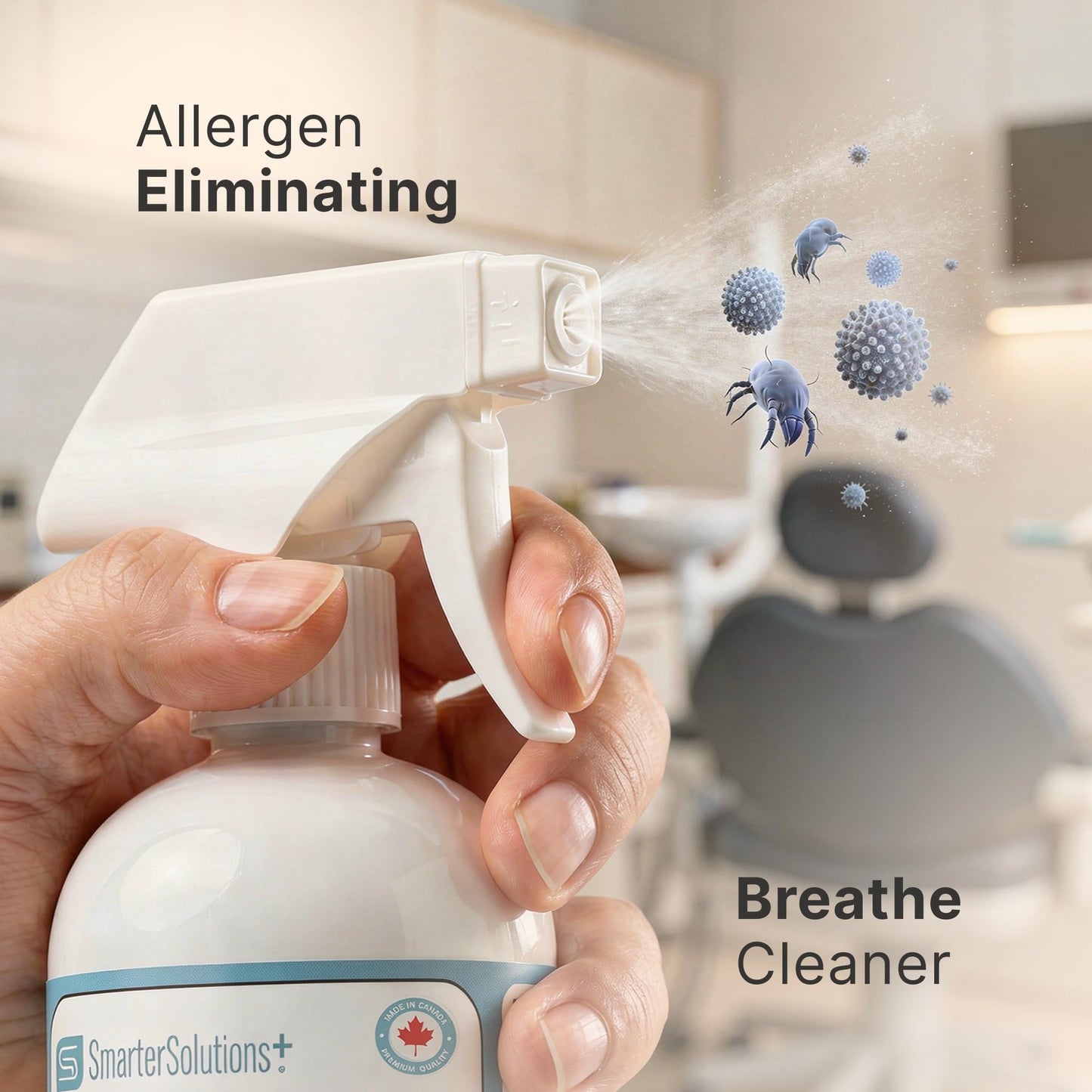 Hypochlorous Acid Spray Cleaning Solution, Made in Canada, Hospital Grade Disinfectant Spray, All-Purpose Sanitizer & Deodorizer, Eliminate Viruses Including Norovirus (2 Pack - 2 x 500ml) - Available at All In One Marketplace Canada