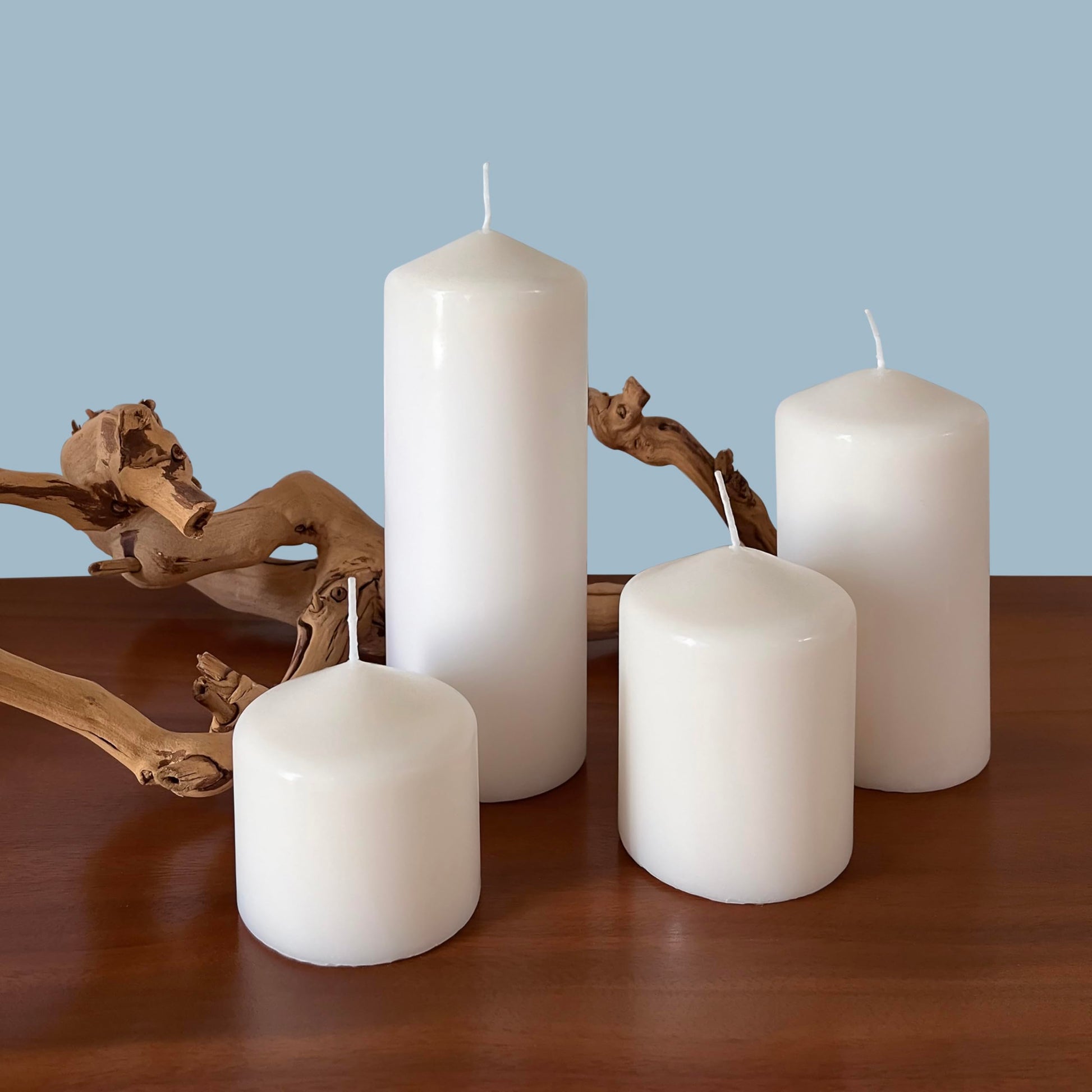 Stonebriar Unscented White Tall Pillar Candles, 65 Hour Burning Candle Pillars, Perfect for Decor, Weddings, Emergencies 3" X 6", 6 Count Stonebriar