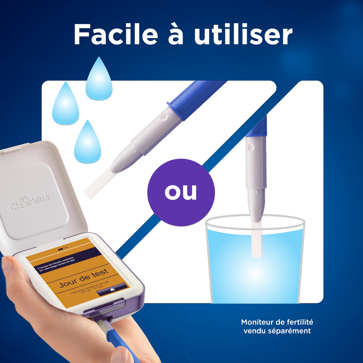 Clearblue Fertility Test Sticks, for use with Advanced Fertility Monitor, 30 Tests