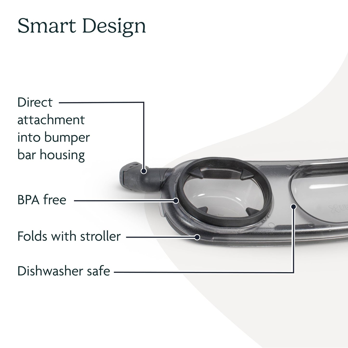 UPPAbaby Snack Tray for Vista, Cruz, RumbleSeat/Quick Attachment/Folds with Stroller UPPAbaby