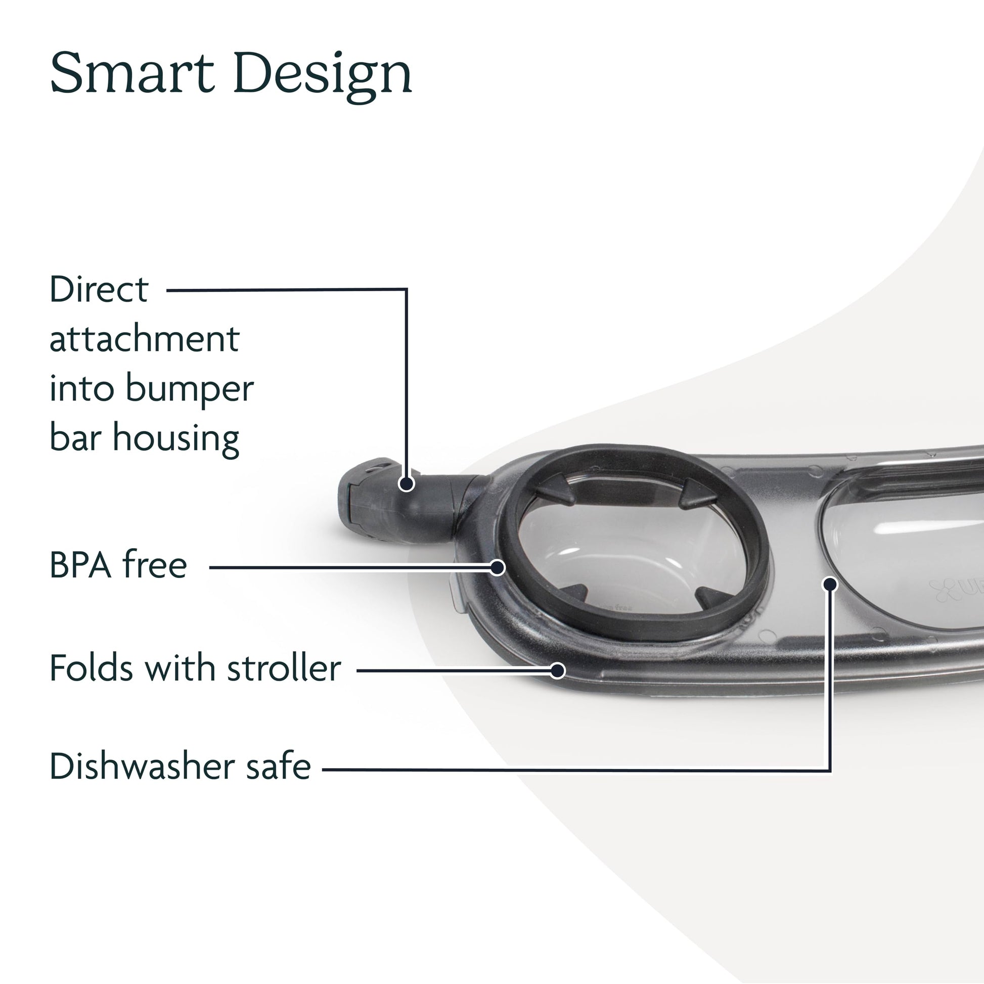 UPPAbaby Snack Tray for Vista, Cruz, RumbleSeat/Quick Attachment/Folds with Stroller UPPAbaby