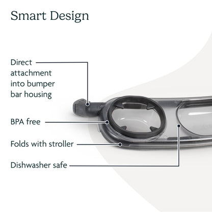 UPPAbaby Snack Tray for Vista, Cruz, RumbleSeat/Quick Attachment/Folds with Stroller UPPAbaby