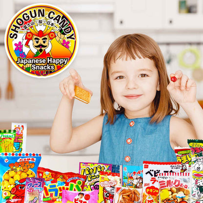 【SHOGUN CANDY】 a 32 piece collection of assorted Japanese snacks and candy gift for Journey through Asia with popular Japanese snacks box 🍁 All In One Marketplace Canada