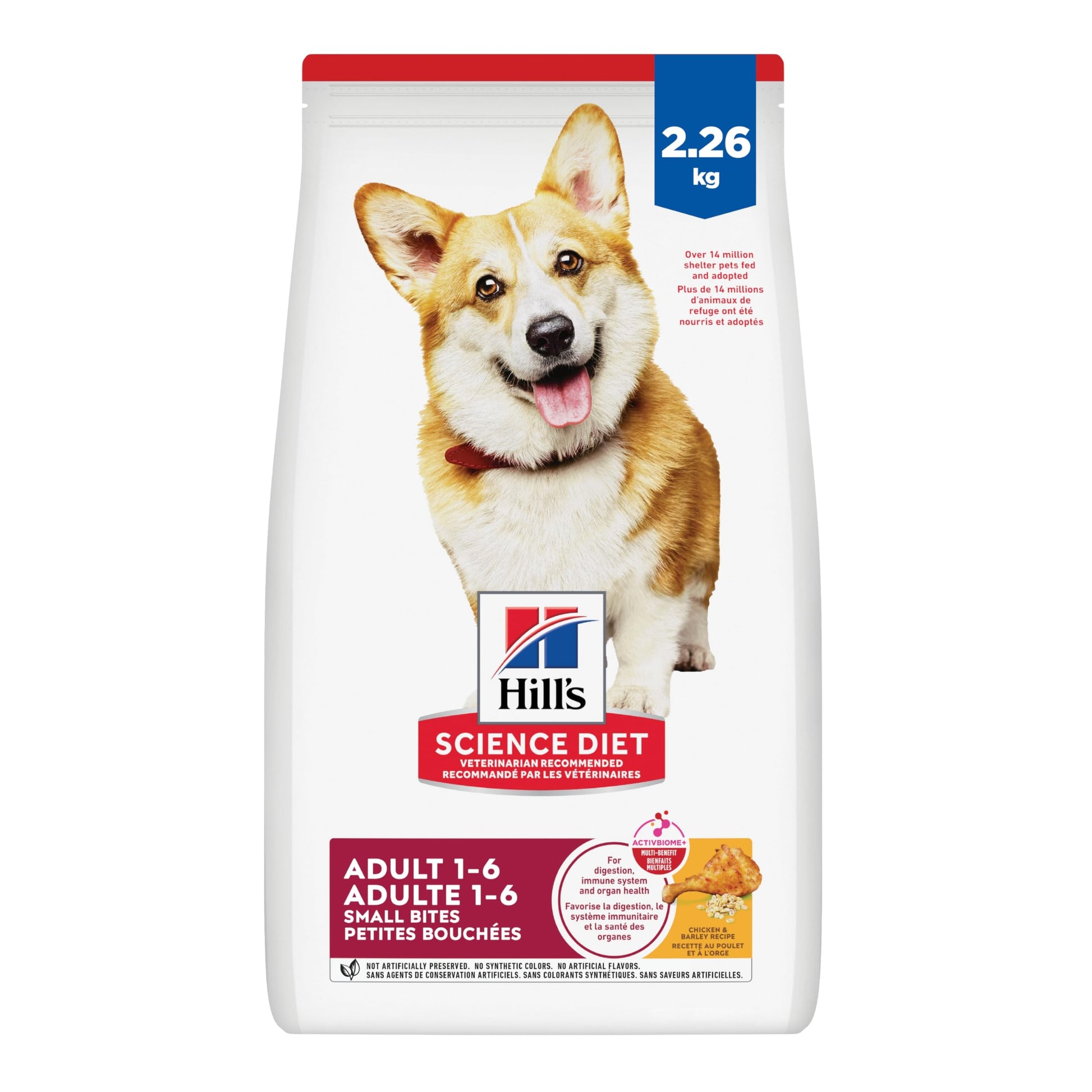 Hill's Science Diet Adult Small Bites Chicken & Barley Recipe Dry Dog Food 2.26 kg Bag Hill's Science Diet