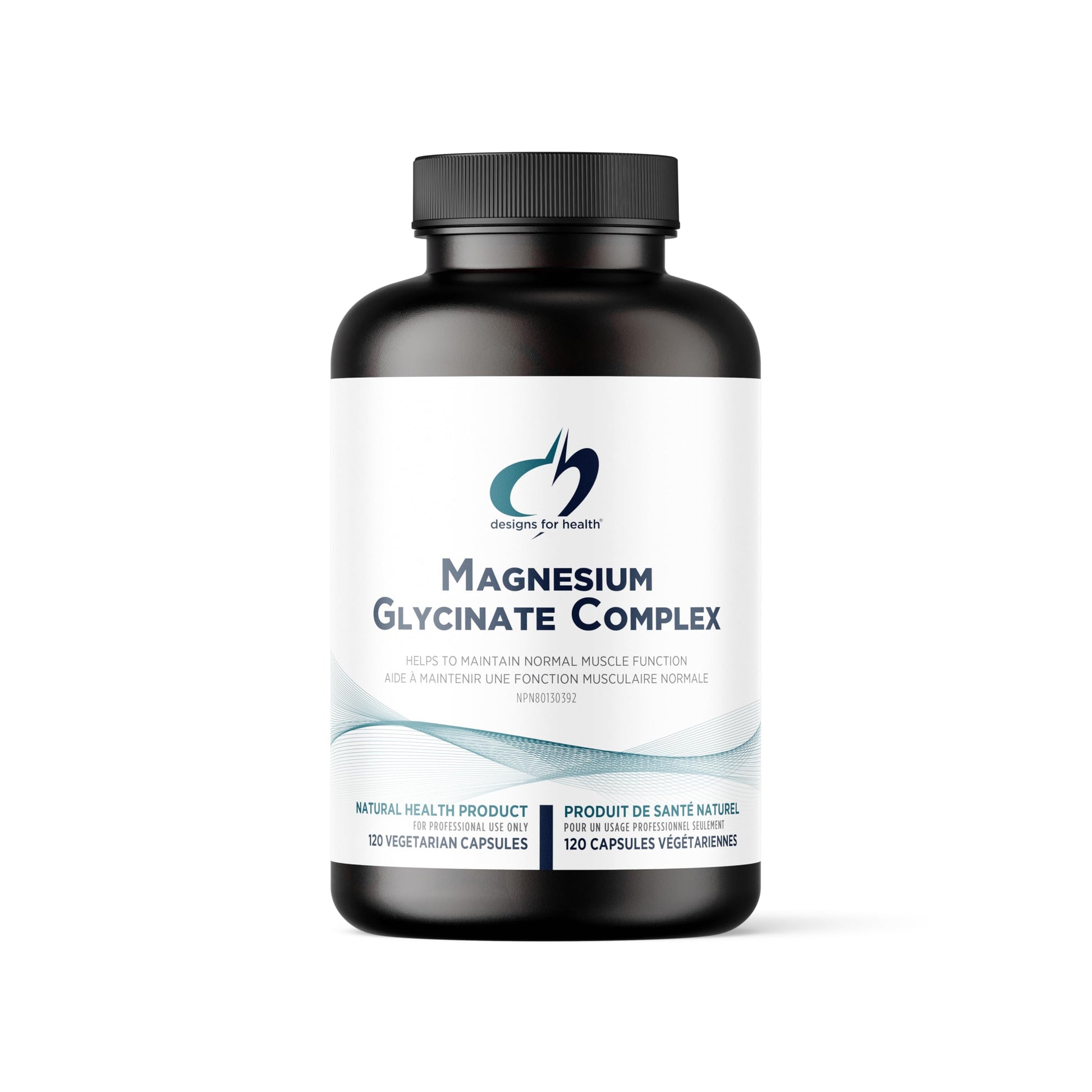 Designs for Health Magnesium Glycinate Complex - Chelated Magnesium Bisglycinate + High Absorption Magnesium Oxide for Heart Health, Immune Support & Bone Strength - Vegan (120 Capsules) - Available at All In One Marketplace Canada