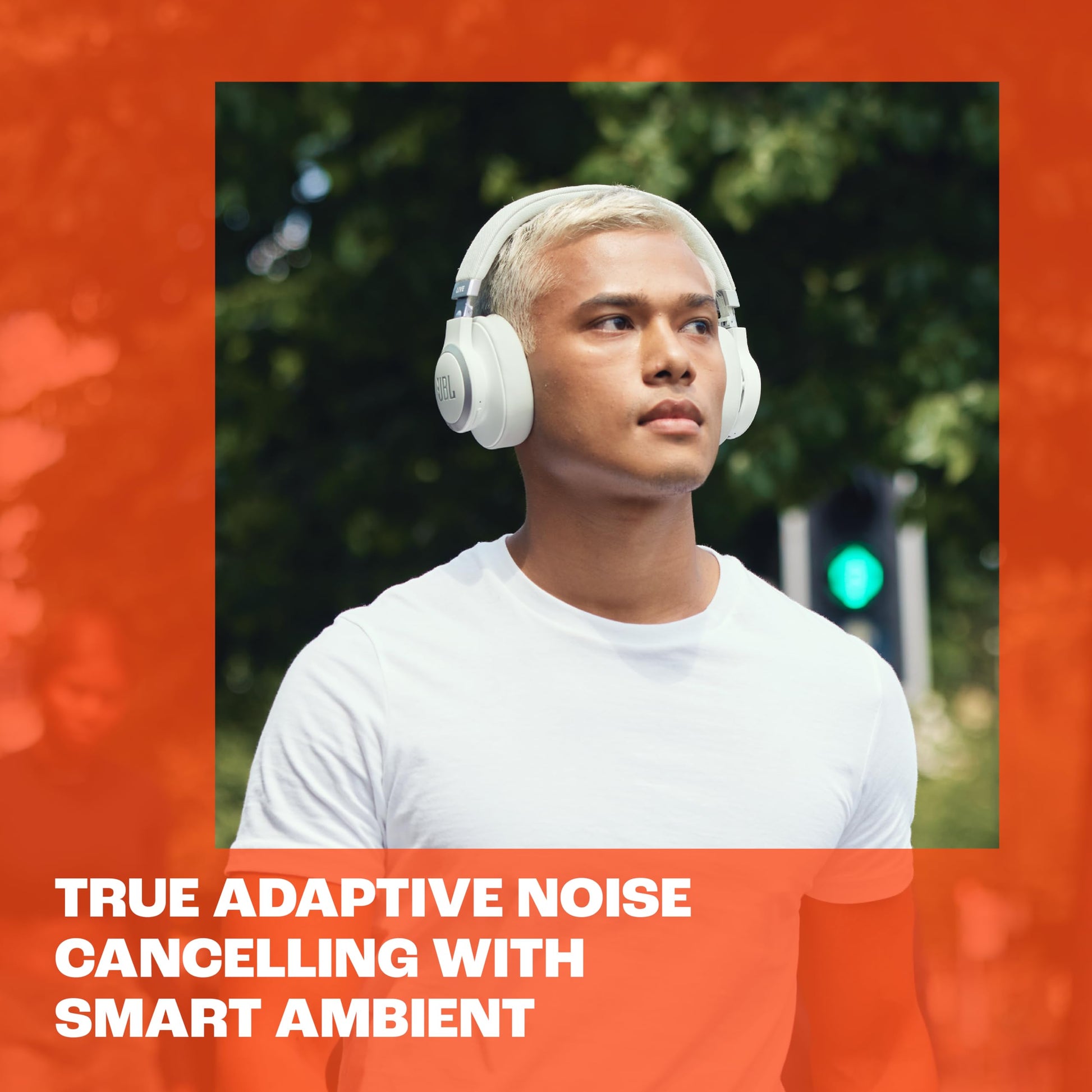 JBL Live 770NC - Wireless Over-Ear Headphones with True Adaptive Noise Cancelling with Smart Ambient, Up to 65 Hours of Battery Life, Comfort-fit Fabric Headband & Carrying Pouch (Black) - Available at All In One Marketplace Canada