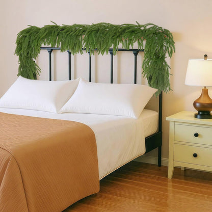 2 Pcs 6 FT Christmas Garland, Artificial Norfolk Pine Garland 🍁 All In One Marketplace Canada