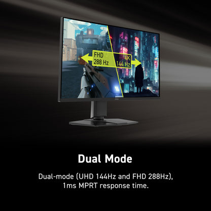 MSI MAG 275UPD E14 27-inch 3840 x 2160 (UHD) Gaming Monitor, 288Hz, Adaptive-Synch, HDMI, DisplayPort, VESA Mountable, Tilt, Height Adjustable, Speaker, 1ms, Black MSI