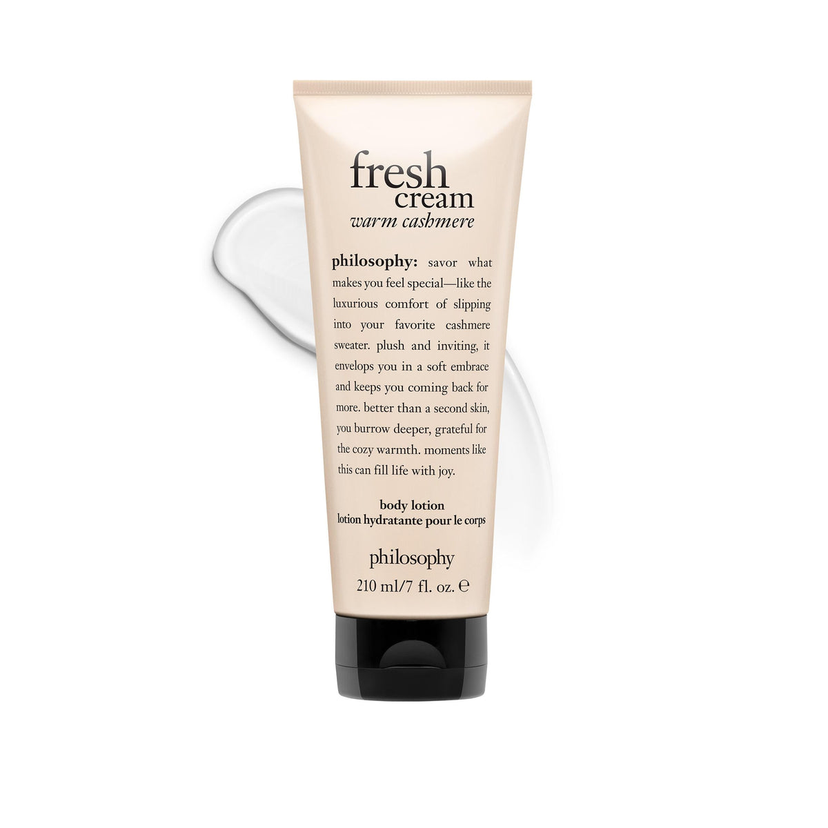 philosophy fresh cream warm cashmere body lotion, conditioning & moisturizing formula,240ml