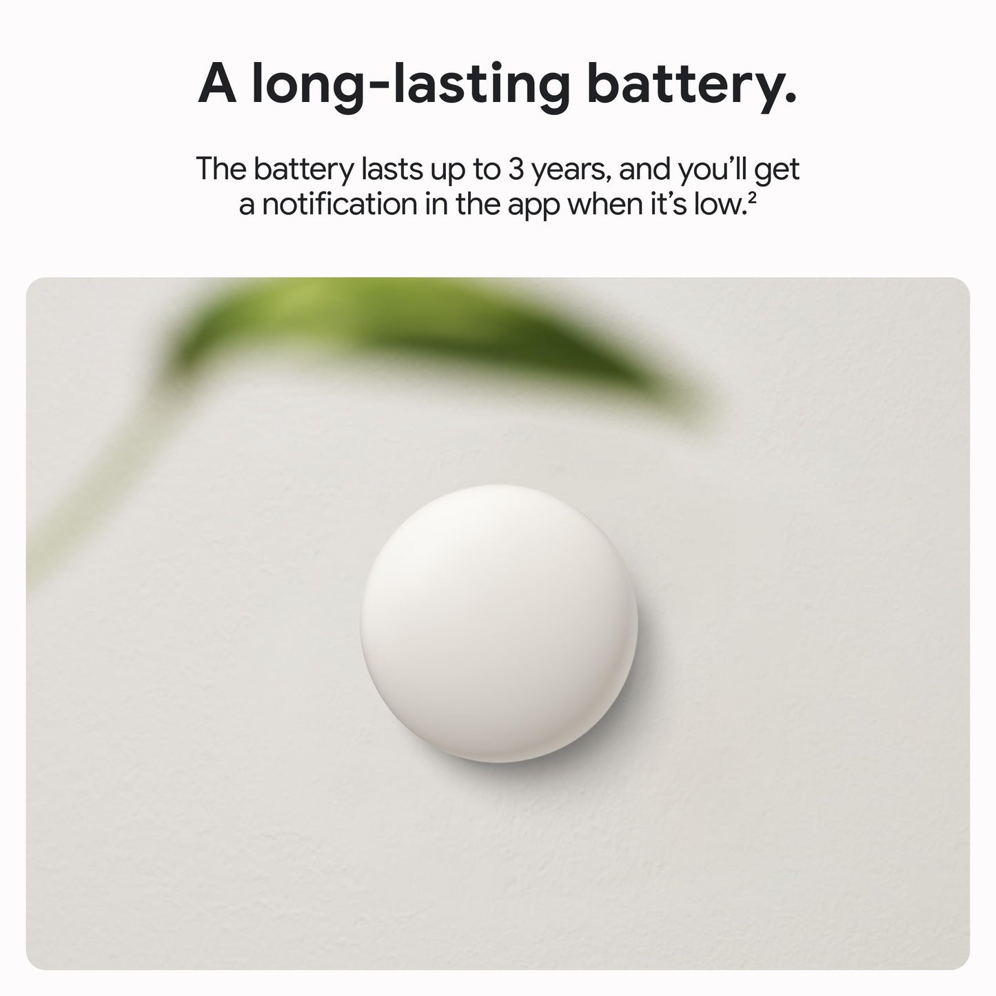 Google Nest Temperature Sensor (2nd Gen) - Porcelain - 1-Pack Google