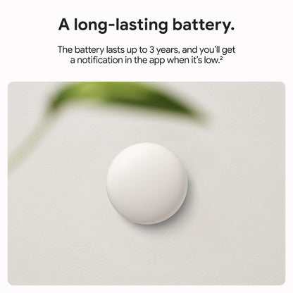 Google Nest Temperature Sensor (2nd Gen) - Porcelain - 1-Pack Google