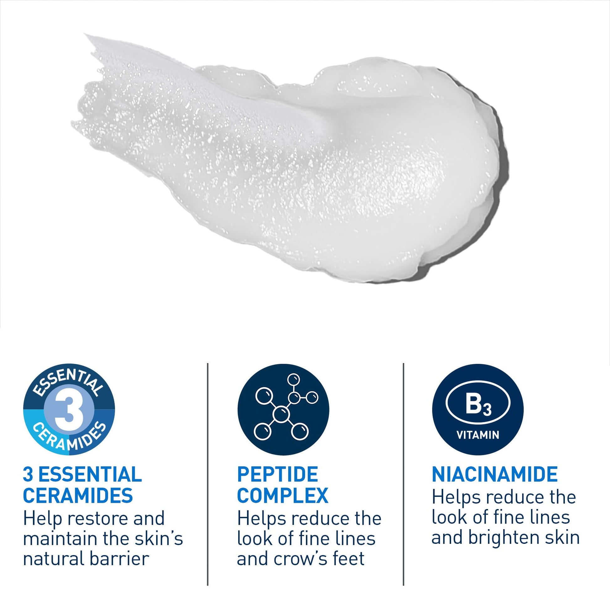 CeraVe Skin Renewing Eye Cream, Under Eye Cream with Caffeine, Peptides, & Hyaluronic Acid, Reduce Appearance of Fine Lines. Fragrance-Free & Ophthalmologist Tested, 15 mL - Available at All In One Marketplace Canada