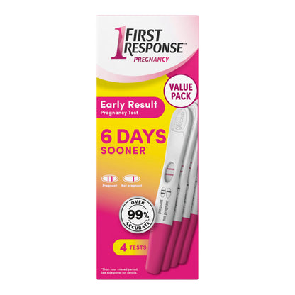 First Response Early Result - Pregnancy Test Kit - Detect Pregnancy 6 Days Sooner Than Your Missed Period - Over 99% Accurate - Analog (4 Count) 🍁 All In One Marketplace Canada