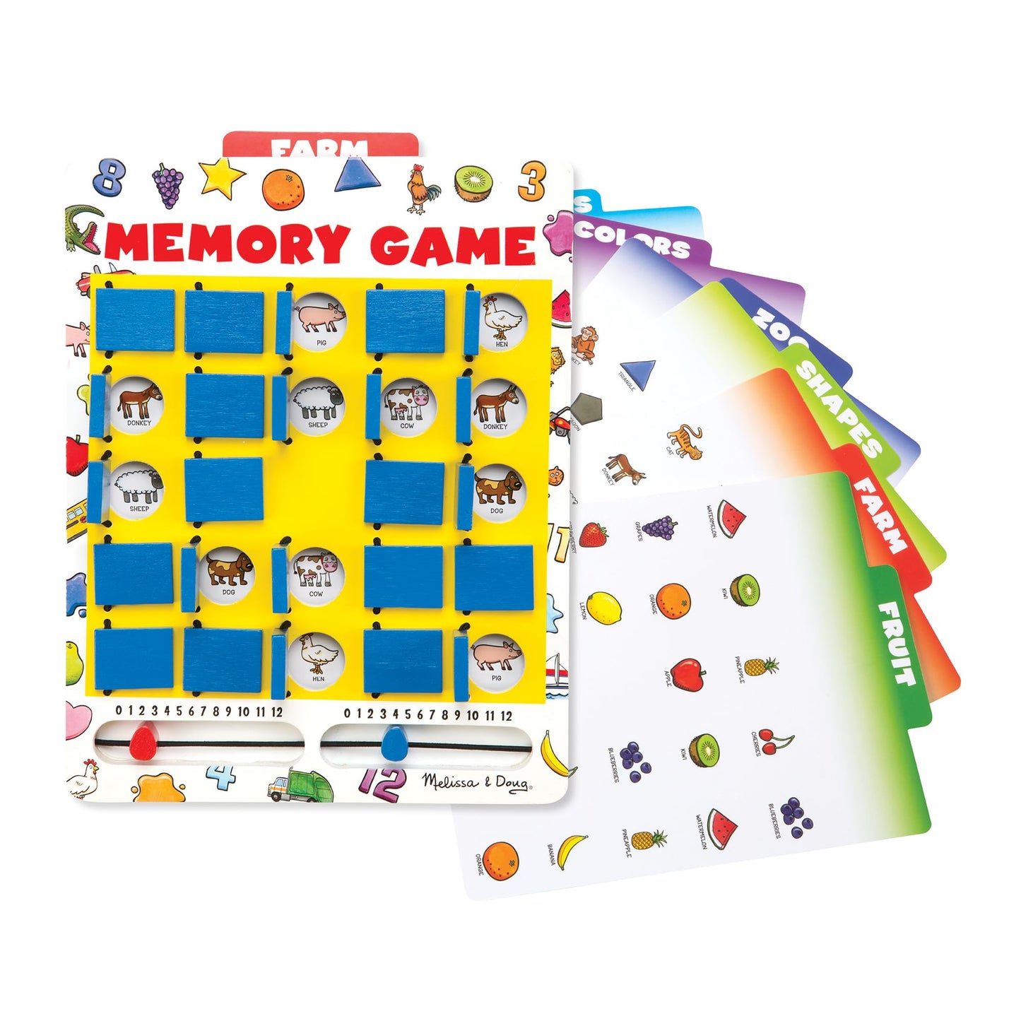 Melissa & Doug Flip-to-Win Portable Wooden Travel Memory Game 🍁 All In One Marketplace Canada
