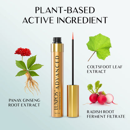 LUXROS Eyelash Serum 5 mL, Eyelash Enhancer Serum for Longer, Thicker Healthier Lashes, Made in USA, 5mL 6 Month Supply - Available at All In One Marketplace Canada