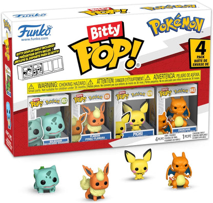 Funko Bitty POP! 4 Pack: Pokemon - Bulbasaur, Flareon, Pichu, Charizard 🍁 All In One Marketplace Canada