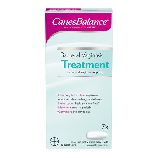 CanesBalance Bacterial Vaginosis Treatment For BV Symptoms - BV Treatment For Women, Relieves Vaginal Odor, Maintains Normal Vaginal pH, Supports Vaginal Health, 7 Soft Vaginal Tablets With Applicator - Available at All In One Marketplace Canada