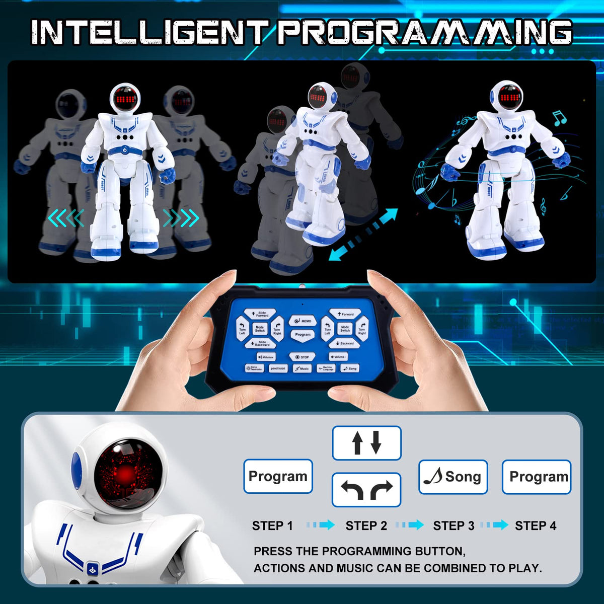 DUMMA Robot Toys for Kids, Remote Control Robot for 4+ Years Old Boy Gifts 🍁 All In One Marketplace Canada