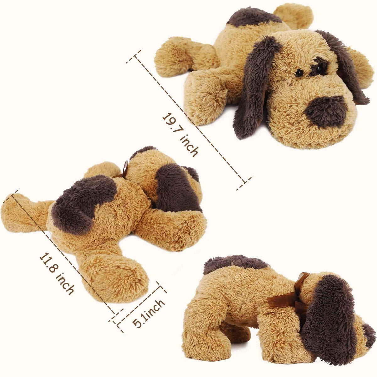 WEIGEDU Floppy Stuffed Dog Puppy Plush Toy, 50.8 cm, Brown 🍁 All In One Marketplace Canada