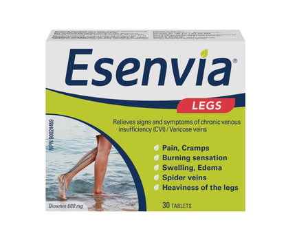 Esenvia Diosmin Tablets for Leg Vein Symptom Relief, 30 Count