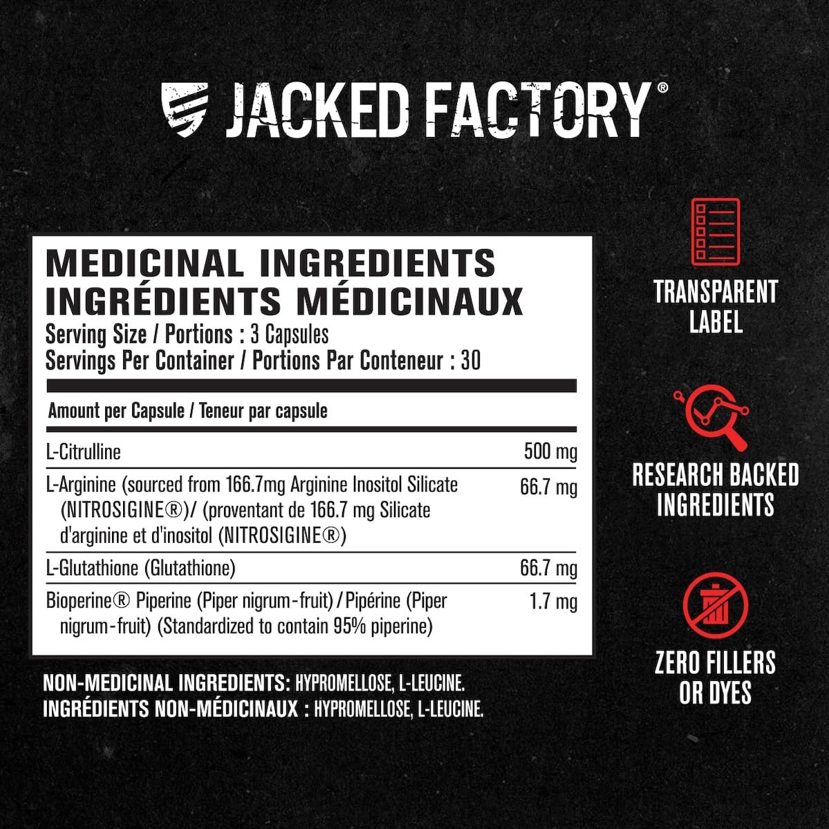 Nitric Oxide Supplement N.O. XT with Nitrosigine L Arginine & L Citrulline for Muscle Growth, Pumps, Vascularity, & Energy - 90 Count - Available at All In One Marketplace Canada