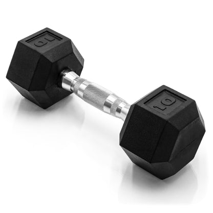 CAP Barbell 10 lb Rubber Coated Hex Dumbbell 🍁 All In One Marketplace Canada